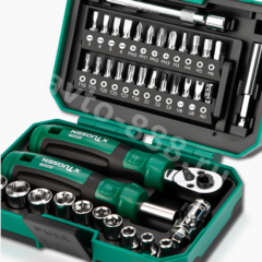 Набор отвёрток с трещоточным ключом 40 предметов фото 4