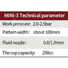 Краскораспылитель пневматический ДЮЗА 0.8 мм MINI-3 фото 2