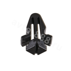 Клипсы автомобильные К-064 (100шт) (h-1,5см, ø-7мм) чёрные фото 1