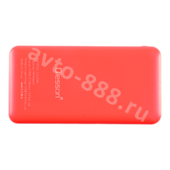 Повербанк 10000 с быстрой зарядкой для телефона портативный DA35A красный, шт фото 6