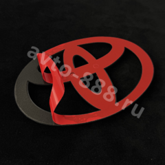 Эмблема TOYOTA 95*63 (чёрный) TE-008A фото 2