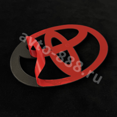 Эмблема TOYOTA 110*75 (чёрный)   TE-009A фото 3