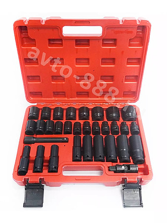 A6-E032001 Набор ударных головок 1/2 (32 предмета) 028