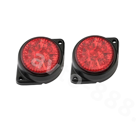 Фонари габаритные красные XY-4004  12V/24V (2шт)