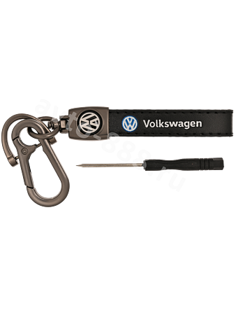Брелоки на ключи кожа петля, карабин VOLKSWAGEN 0397