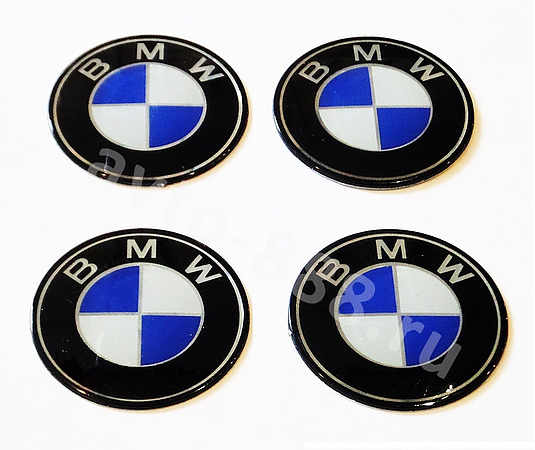 Декоративные наклейки BMW 56мм (4шт)