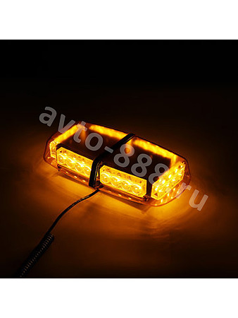 BSD-DP-002 Маяк проблесковый оранжевый светодиодный на магните 24 светодиода 12V/24V