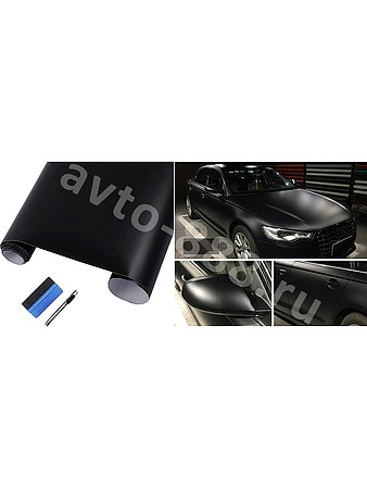 Пленка для авто, чёрный-матовый 3м*40см