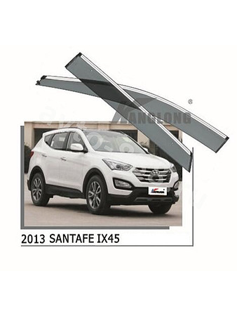 Ветровики оригинальные ★ HYUNDAI SANTAFE / IX45  2013--2017 (хром металл)
