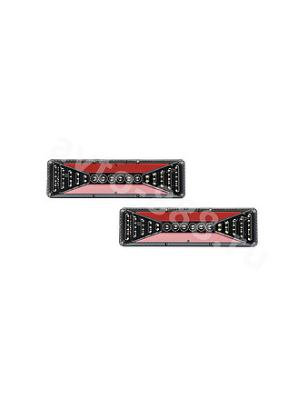 Задние габаритные огни для грузовиков STP-8-4 24V 46.5*13см (2шт)