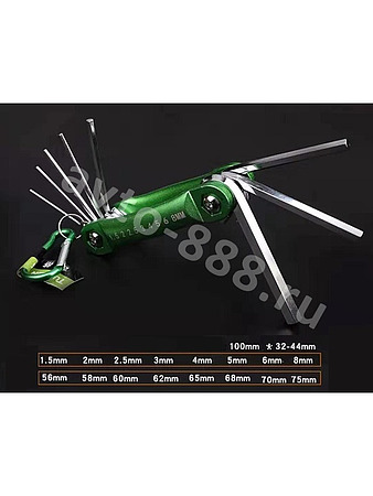 Брелок- ключей шестигранных с круглой головкой (8 шт) 12281