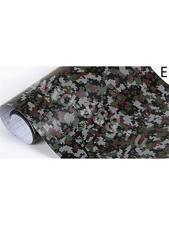 Камуфляжная пленка для авто чёрно-зелёная (ширина 152см), (цена за 30м)