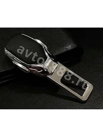 Заглушка в ремень универсальная. Цвет чёрный металл (1шт)