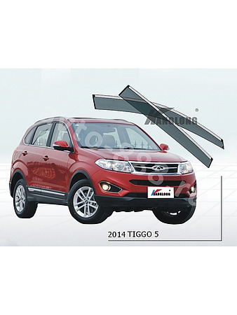 Ветровики оригинальные ★ CHERY TIGGO 2014 (хром металл)