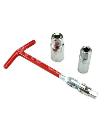 Свечной ключ метал, размер 16/21 (2в1)