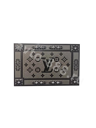 Коврик на панель противоскатный LV серо-чёрный, стразы L-5 (упаковка 10 шт)