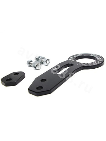 Буксировочный трос (петля, фаркоп), чёрный FL-002