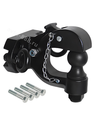 Фаркоп крюк с дополнительными петлями (PRADO FJ150), чёрный