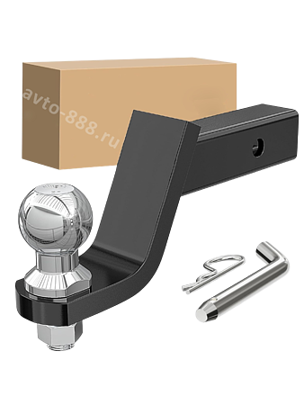 Фаркоп съемный занижение 4“ (110 мм) под квадрат 50х50мм в сборе 3395