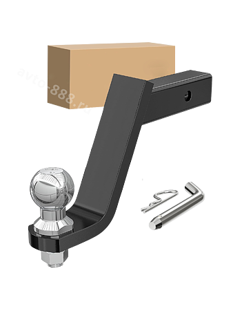 Фаркоп съемный занижение 8" (210мм) под квадрат 50х50мм в сборе 3397