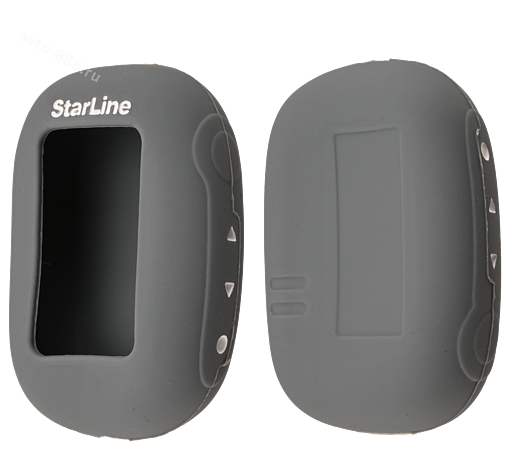 Чехол на пульт сигнализации силиконовый B92 серый