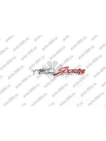 Надпись TRD SPORT красный 115*23mm EBL-163