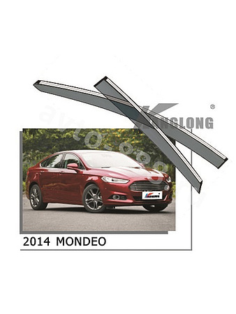 Ветровики оригинальные FORD MONDEO 2015-- (хром)