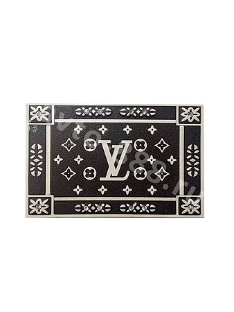 Коврик на панель противоскатный LV чёрно-белый, стразы L-4 (упаковка 10 шт)