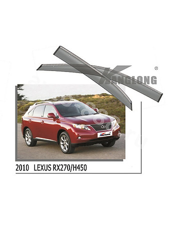★ Ветровики оригинальные LEXUS RX350 10--… (чёрный молдинг)