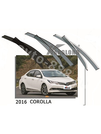 ★ Ветровики оригинальные TOYOTA COROLLA 2014 (без хрома)