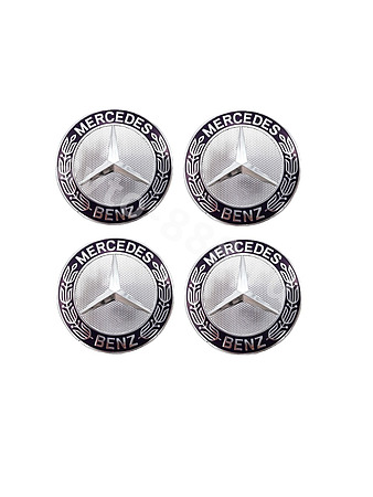 Декоративные наклейки MERCEDES 65мм (4шт)