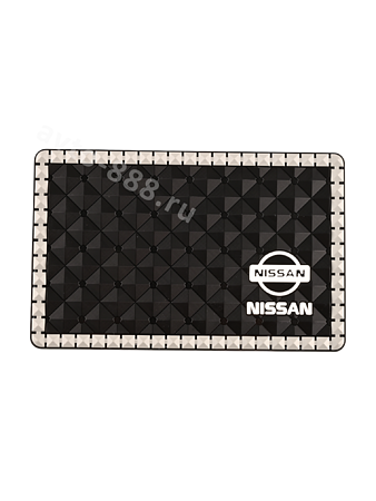 Коврик на панель маленький с эмблемой NISSAN. ZXQ-01