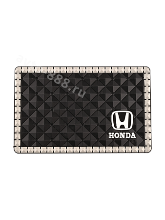 Коврик на панель маленький с эмблемой HONDA. ZXQ-01