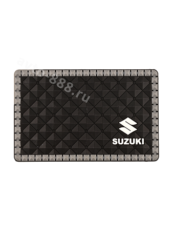 Коврик на панель маленький с эмблемой SUZUKI. ZXQ-01