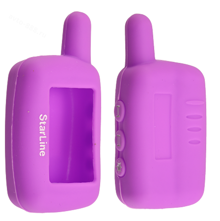 Чехол на пульт сигнализации силиконовый A9 сиреневый