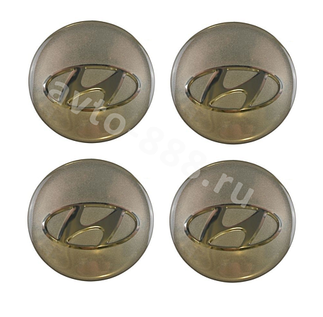 Декоративные наклейки HYUNDAI 65мм (4шт)