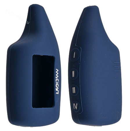 Чехол на пульт сигнализации силиконовый MaJiCar 5 темно-синий