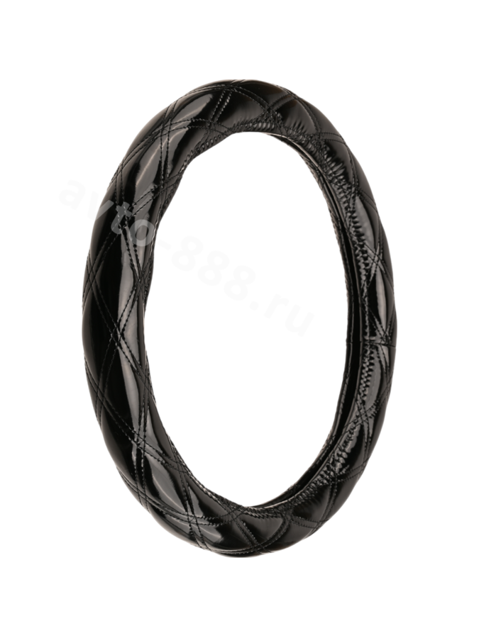 Оплётка на руль прошитая чёрной ниткой DX-2111 (М) р-р 37-38 см (цена за 5 шт)