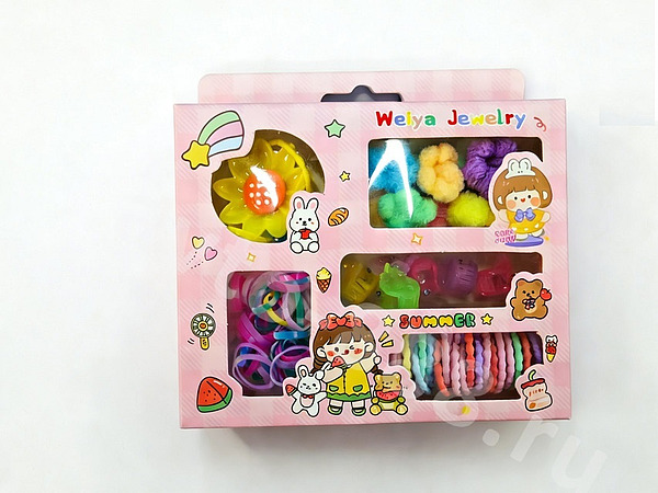 Резинки и маленькие заколки для волос 13887 подарок