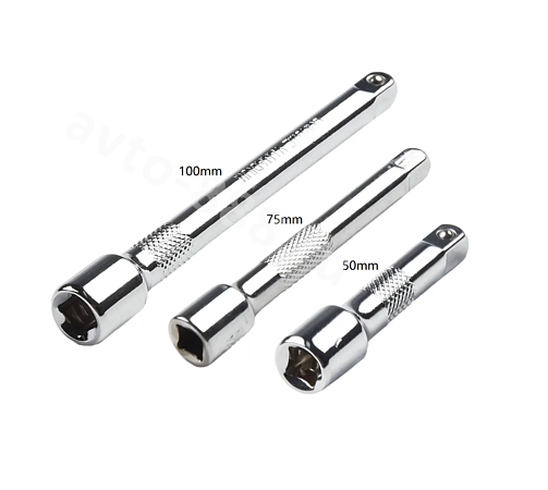 Удлинитель для торцевых головок 1/4  50/75/100мм