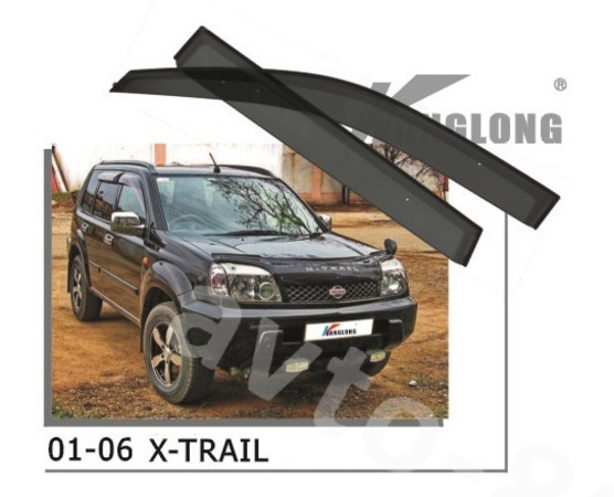 ★ Ветровики оригинальные NISSAN X-TRAIL 01--06 (без хрома)