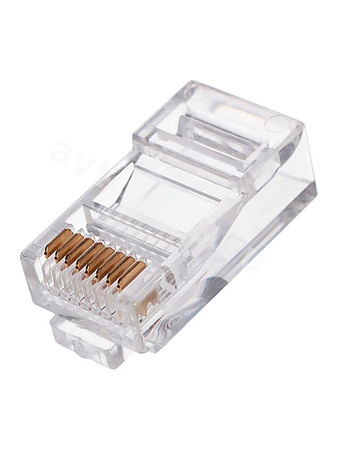 Категория 5 RJ45  кристаллическая головка 100 шт
