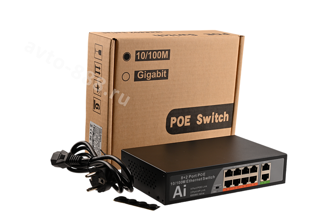 ACS-POE10 Сетевой коммутатор POE с 10 портами