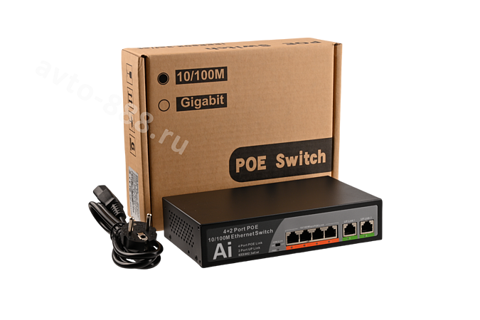 Сетевой коммутатор POE с 6 портами