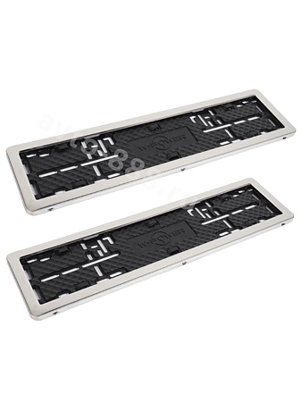 Рамка номера хром для китайского автомобиля (2шт) 8410