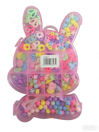 Набор бусин для создания украшений "Кролик" подарок