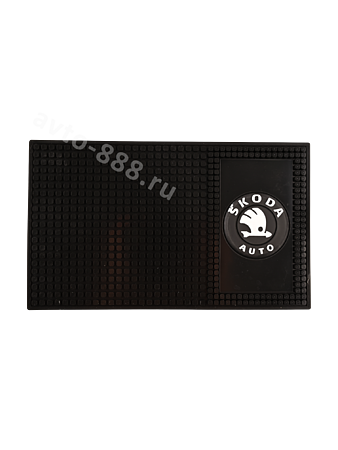 Коврик на панель большой с эмблемой SKODA. ZXQ-02