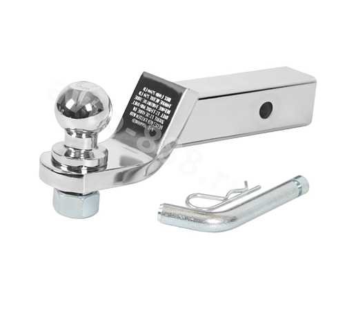 1928 Фаркоп автомобильный плоский под квадрат 50х50мм в сборе