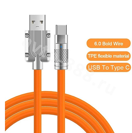 USB-кабель зарядное устройство 6A xiaomi/huawei  1M SD-112, цвет в ассортименте 1шт