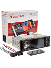 Магнитола автомобильная YAKOC 1DIN 4" дюйма монитор фото 1